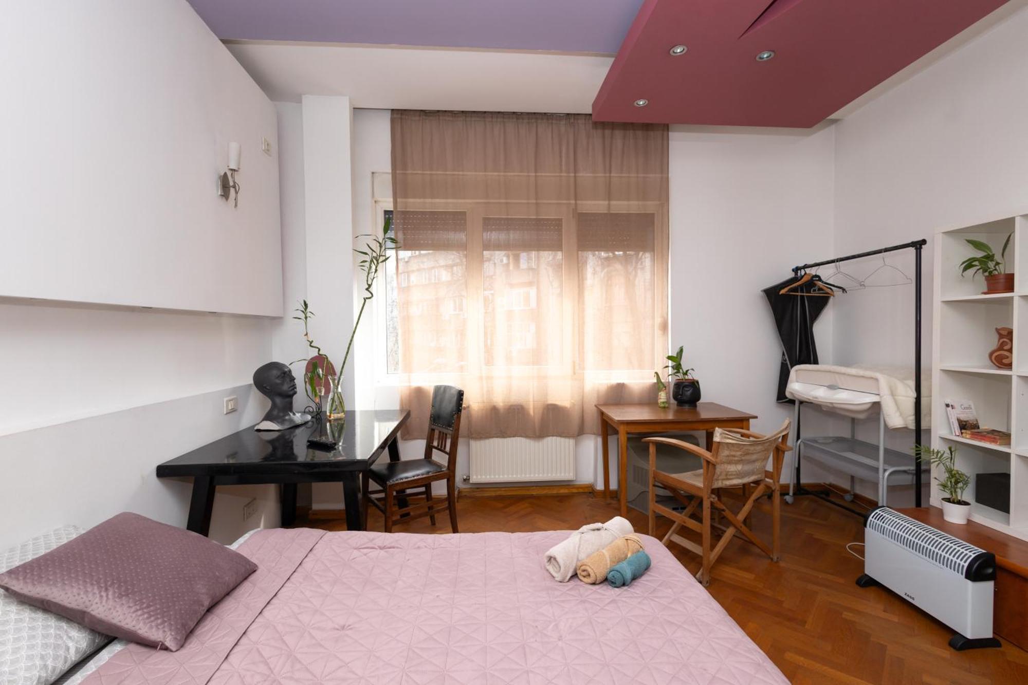 בוקרשט Shared Retro Vintage Luxury Apartment מראה חיצוני תמונה